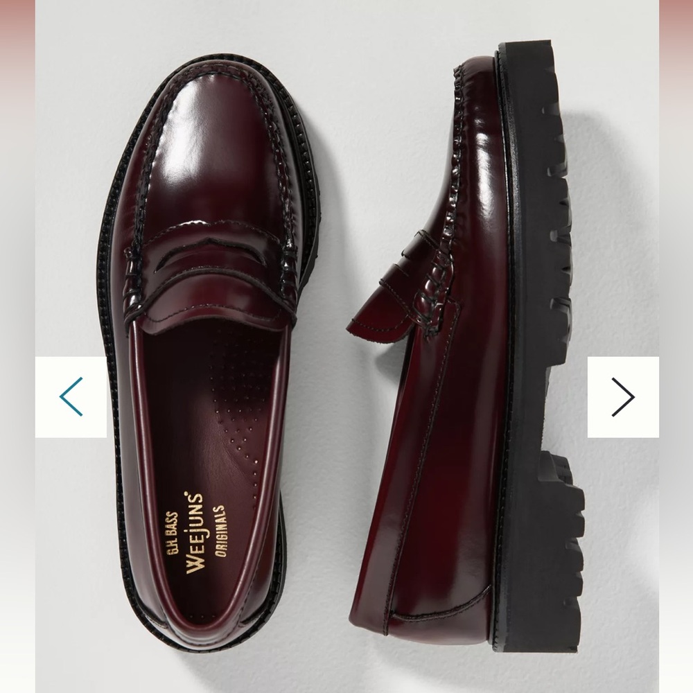 G. H. Bass Whitney Superlug Loafers in Wine